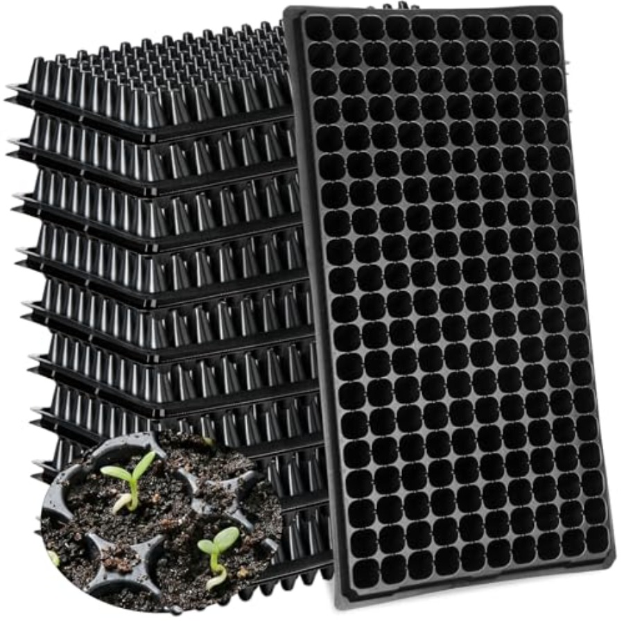 Seed Starter Trays - Pack 200 Cell Seedling Trays Seed