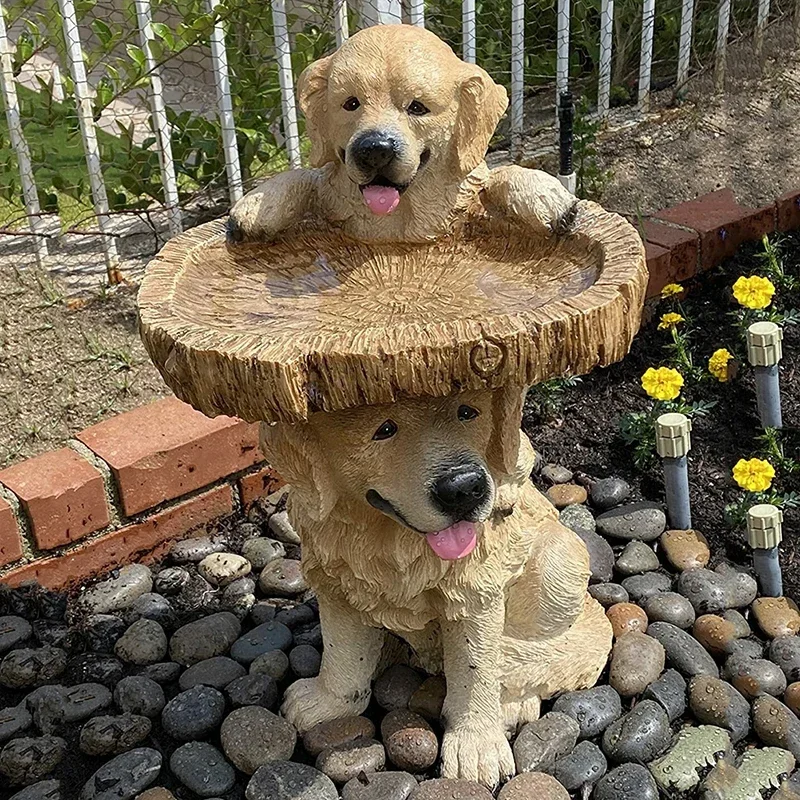 Gardening Tools Store - 1PC Garden Dog Statues Resin Bird