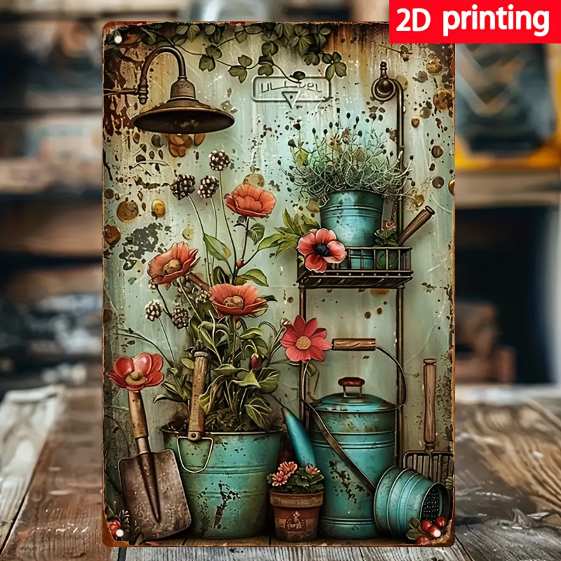 Gardening Tools Definition - High Definition Custom Metal Wall Art