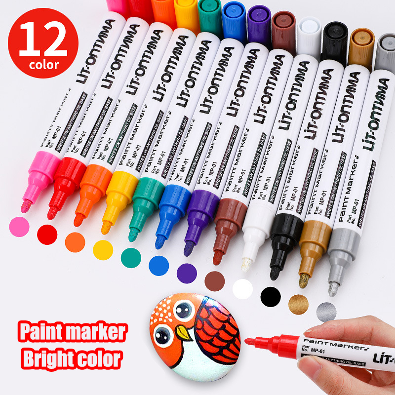 Garden Row Marker - 12color Paint Marker,Waterproof Not Easy To