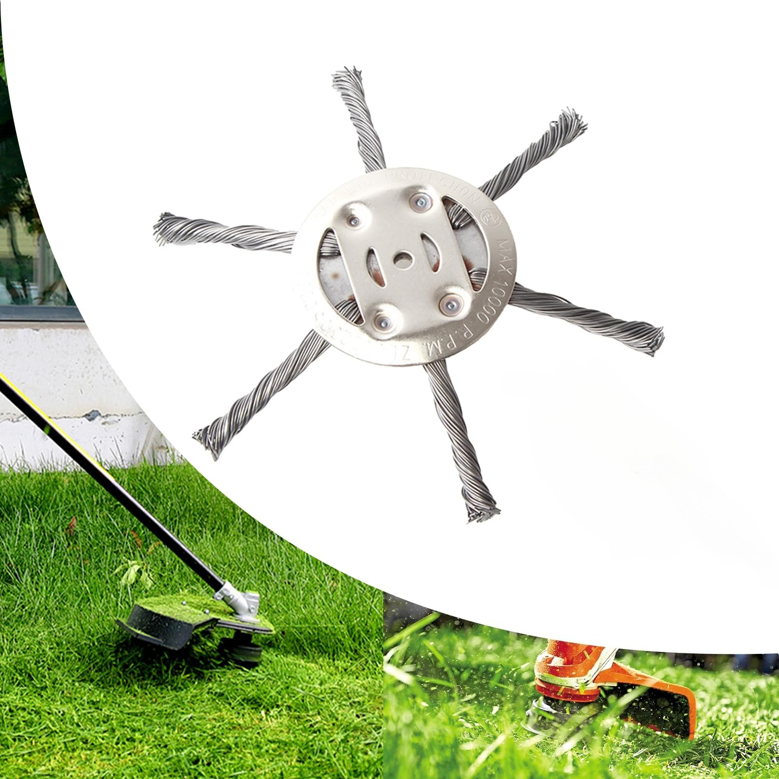 Gardening Tools Basic - High Efficiency Weed Brush Head Steel