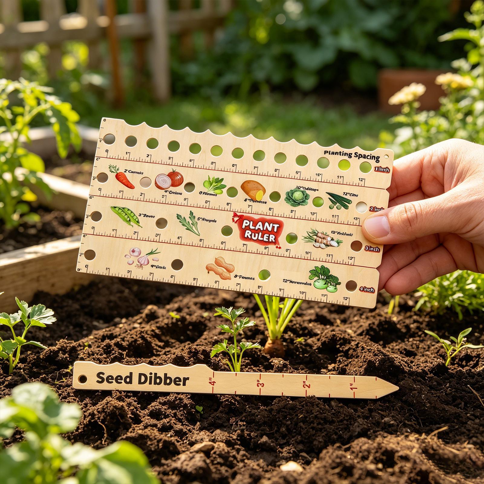 Wooden Plant Spacing Ruler Gar - مراجعة Gardening Tools For Beginners وسعره