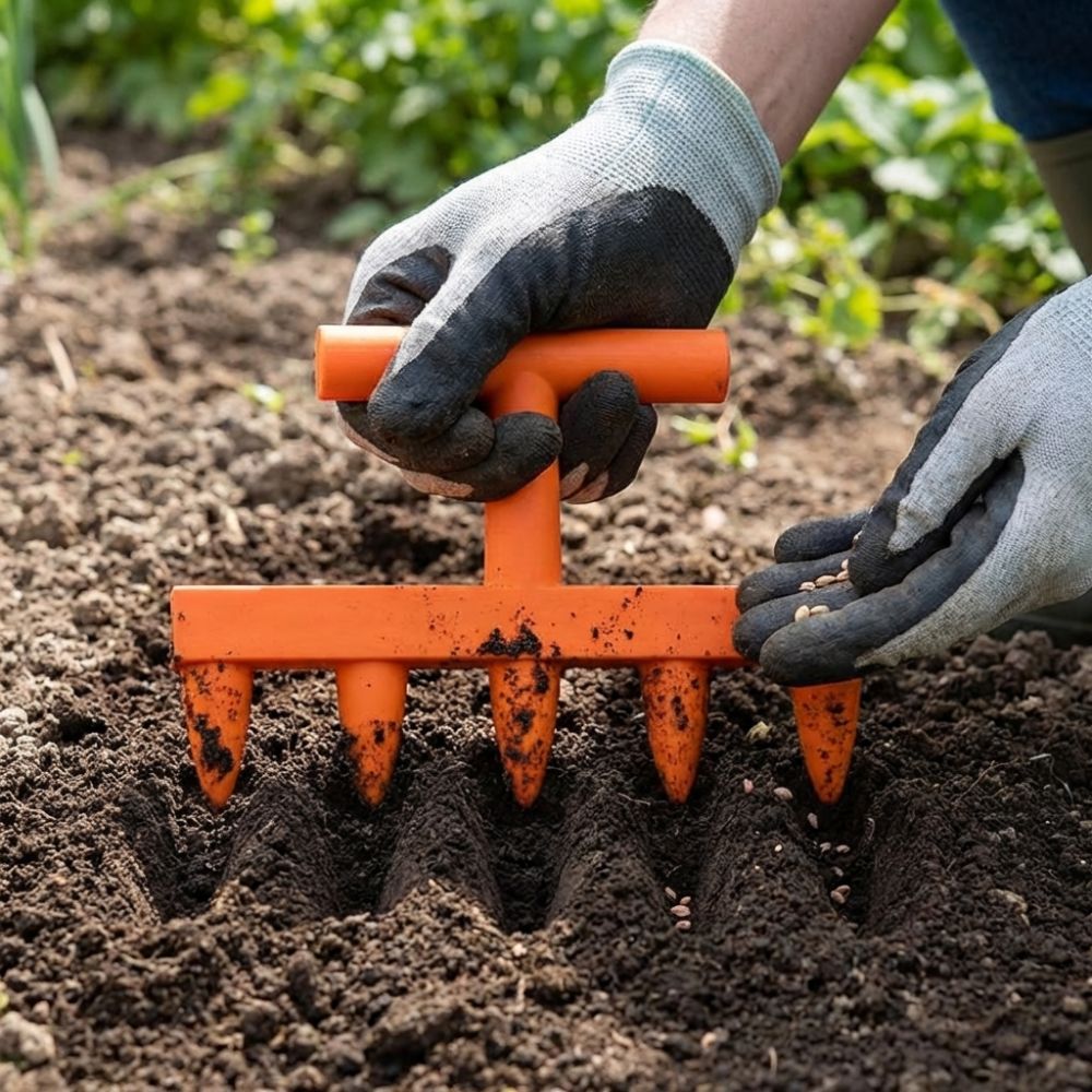 Plastic Soil Hole Drilling Too - مراجعة Garden Row Marker وسعره
