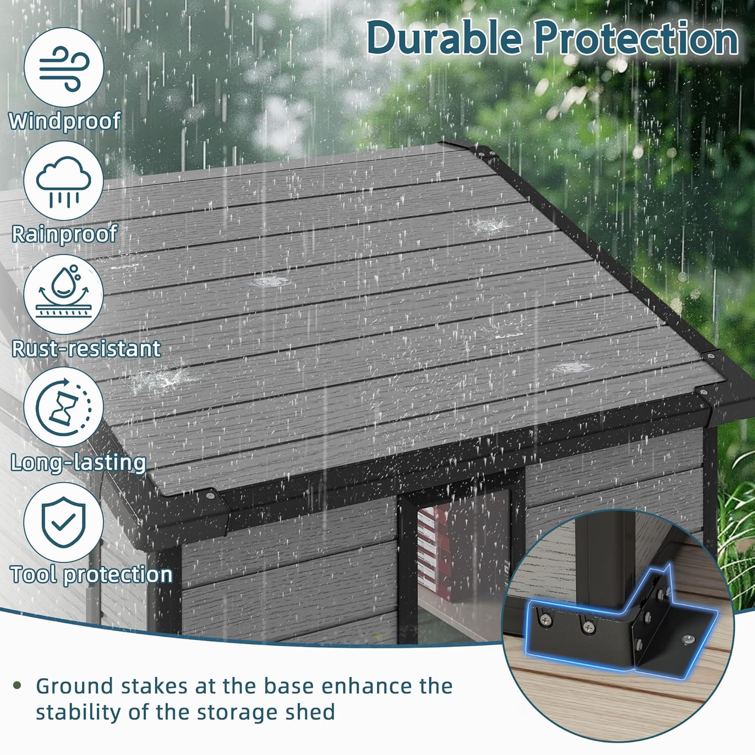 6X4 FT Outdoor Shed, Plastic S - مراجعة Gardening Tools وسعره