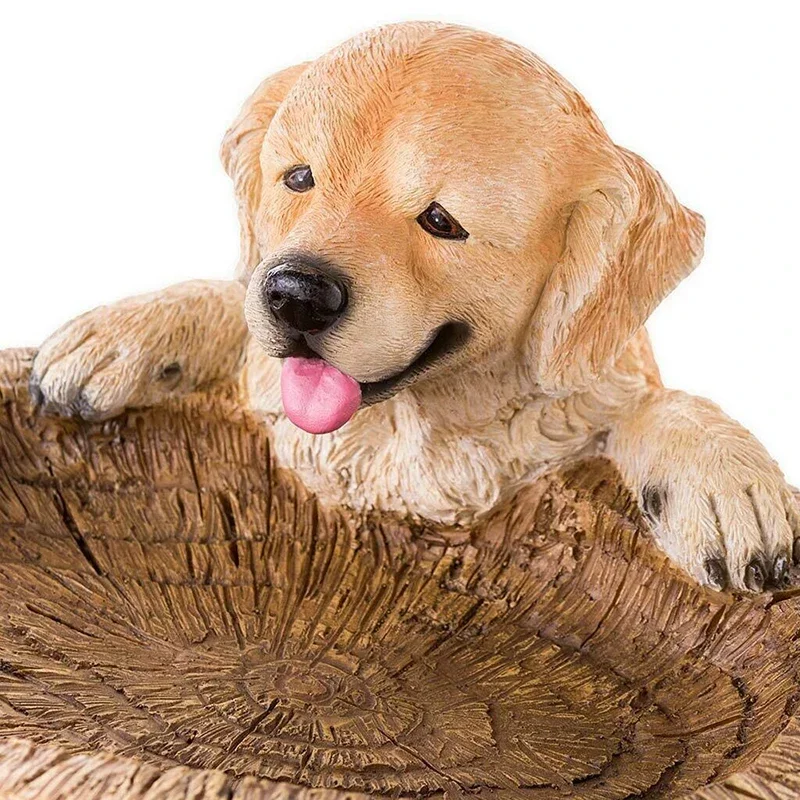 1PC Garden Dog Statues Resin B - مراجعة Gardening Tools Store وسعره