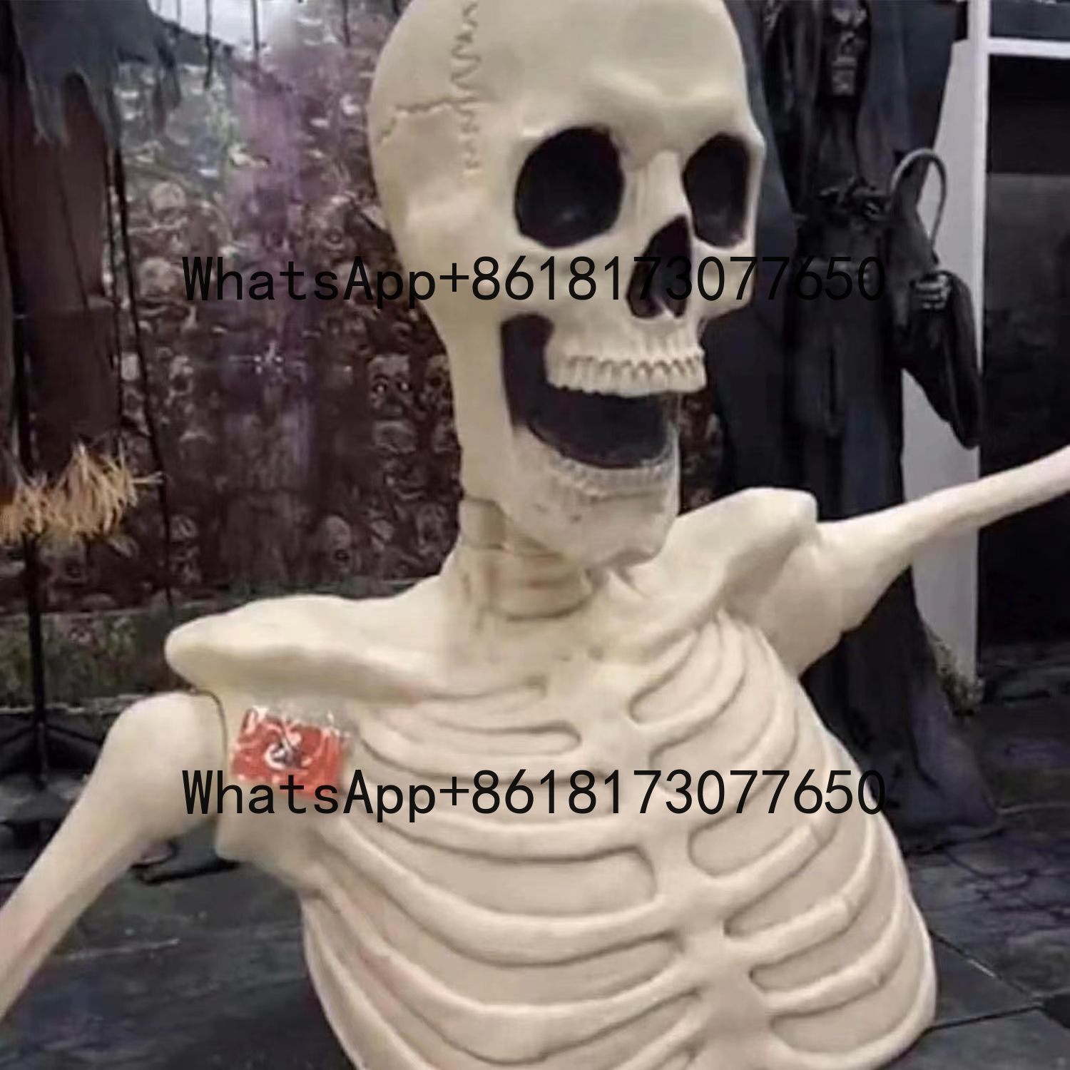 Terror 12-Foot Big Head Skelet - مراجعة Gardening Tools Big وسعره