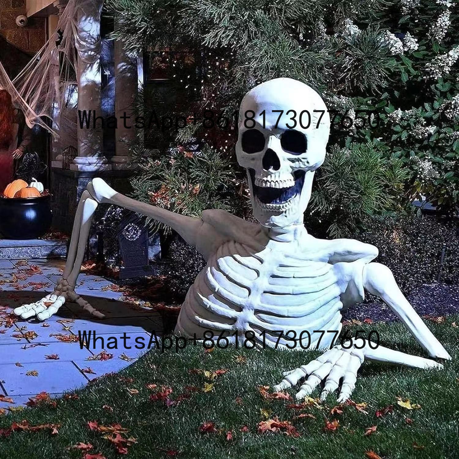 Terror 12-Foot Big Head Skelet - مراجعة Gardening Tools Big وسعره