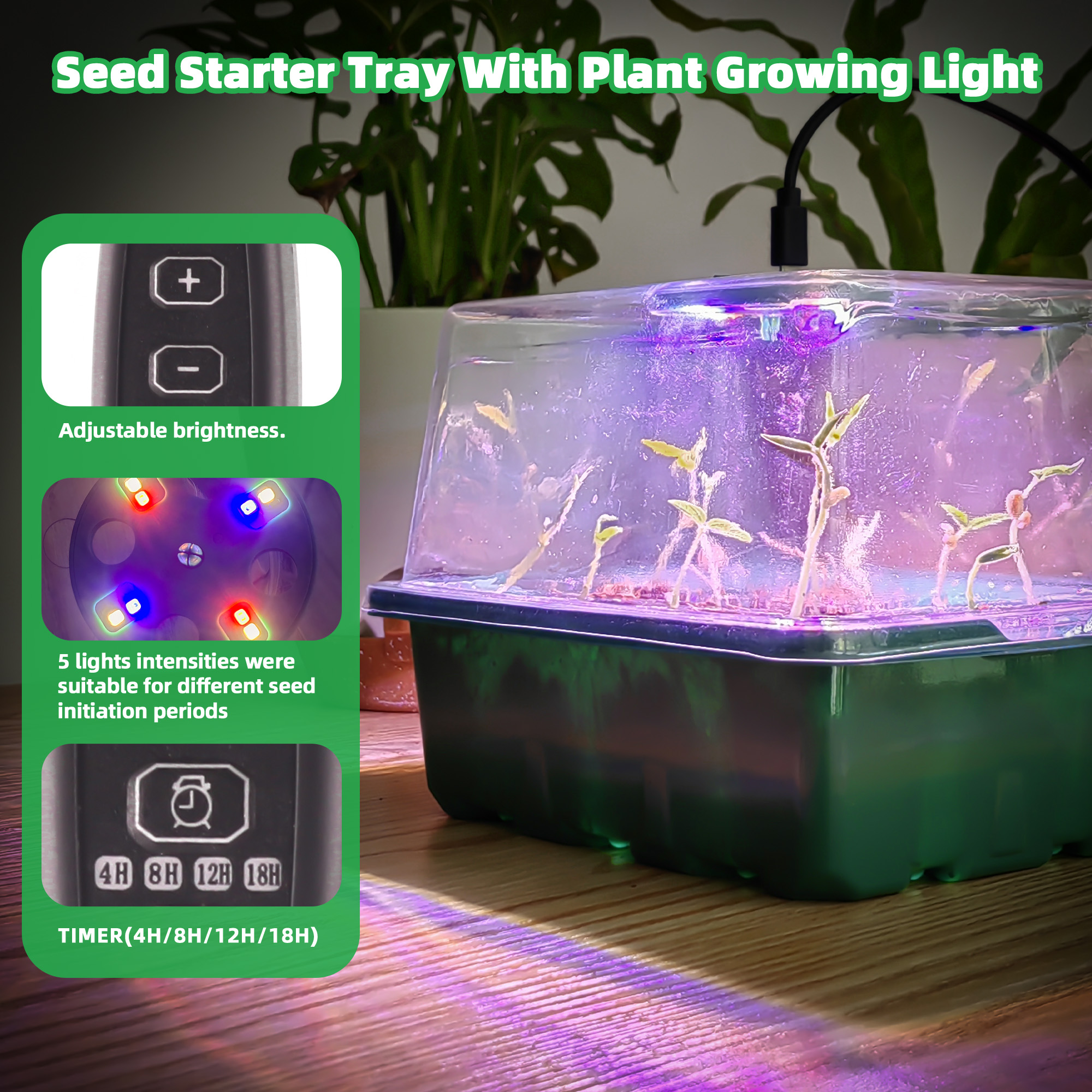 5pcs Seed Starter Tray with Gr - مراجعة Seed Starter Trays وسعره