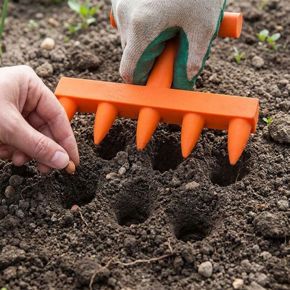 Plastic Soil Hole Drilling Too - مراجعة Garden Row Marker وسعره
