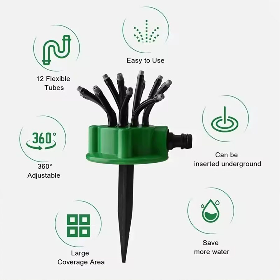 360° Automatic Rotating Garden - مراجعة Gardening Tools And Equipment وسعره