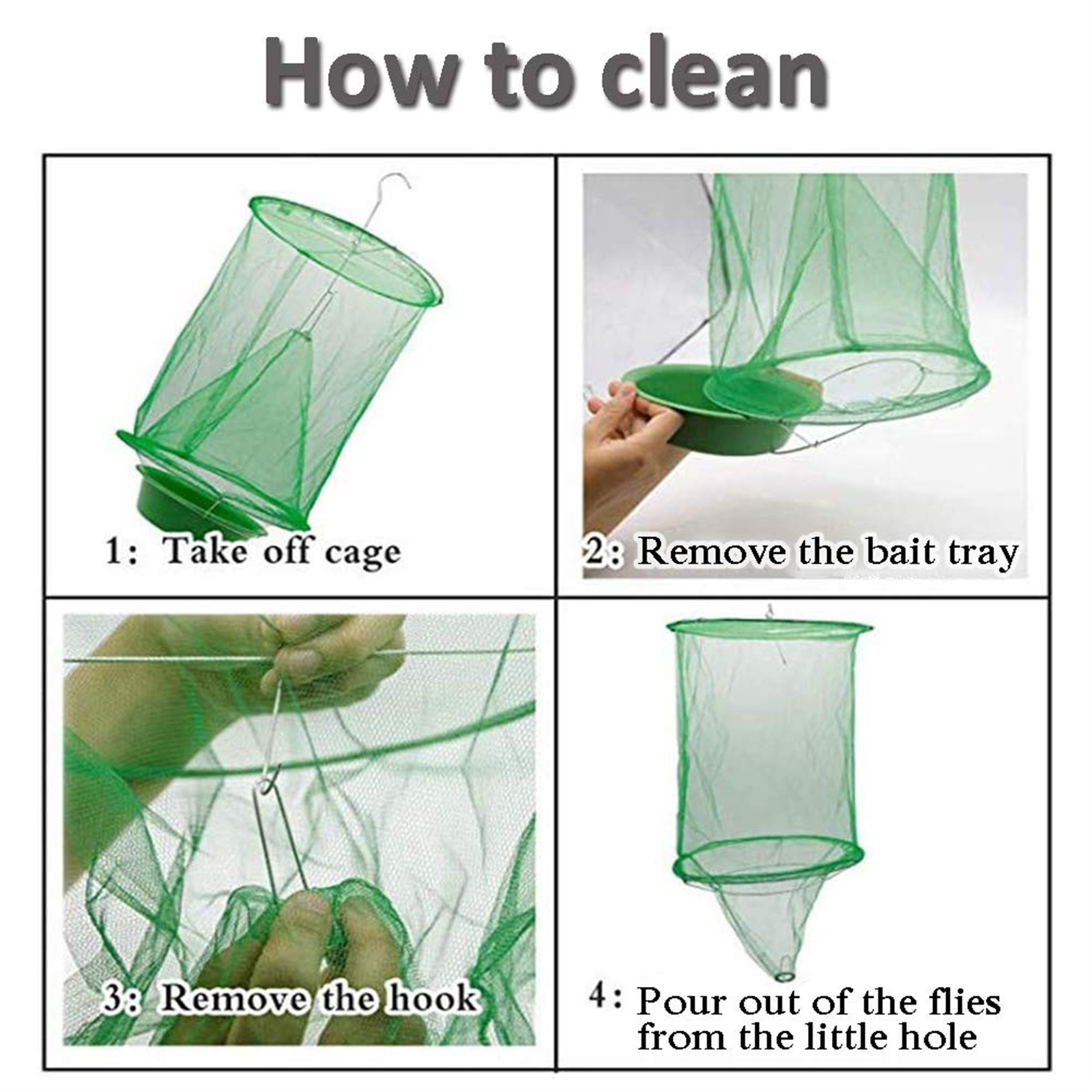 2pcs Hanging Fly Trap Cage Gar - مراجعة Gardening Tools You Must Have وسعره