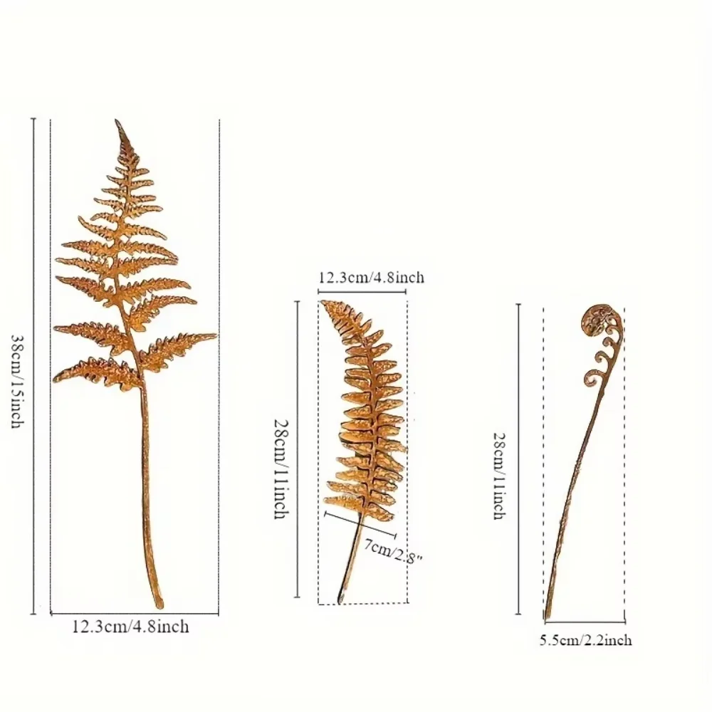 Rusty Fern Leaves Garden Stake - مراجعة Gardening Tools Store وسعره
