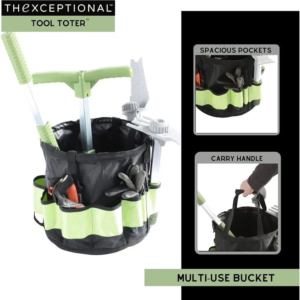 Garden Tool Cart with Tote, Wh - مراجعة Gardening Tools Made In Usa وسعره