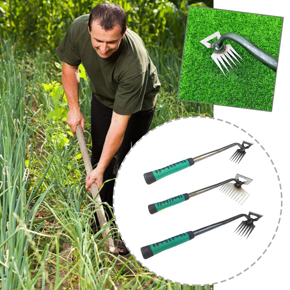 2 In 1 Garden Rake Manual Weed - مراجعة Gardening Tools To Remove Grass وسعره