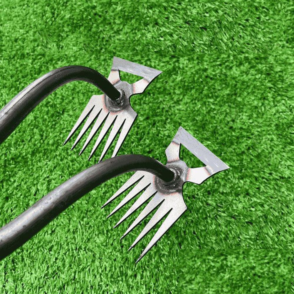 2 In 1 Garden Rake Manual Weed - مراجعة Gardening Tools To Remove Grass وسعره