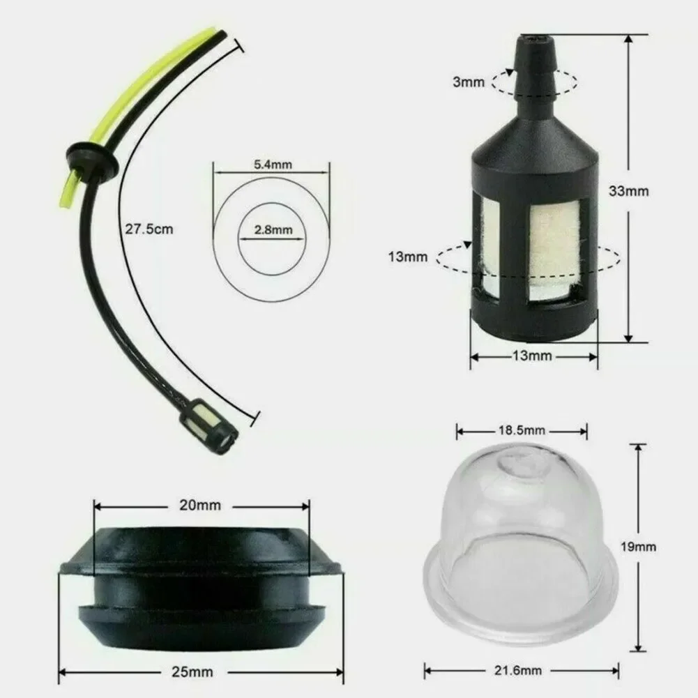4pcs/set Fuel Hose Pipe Filter - مراجعة Gardening Tools Bundle وسعره