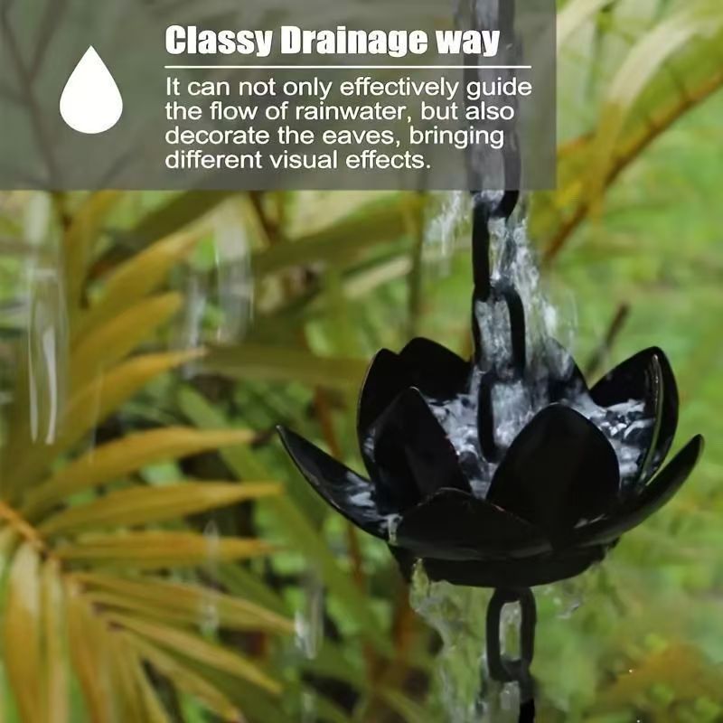 Lotus Rain Chain for Gutter Do - مراجعة Gardening Tools Basic وسعره