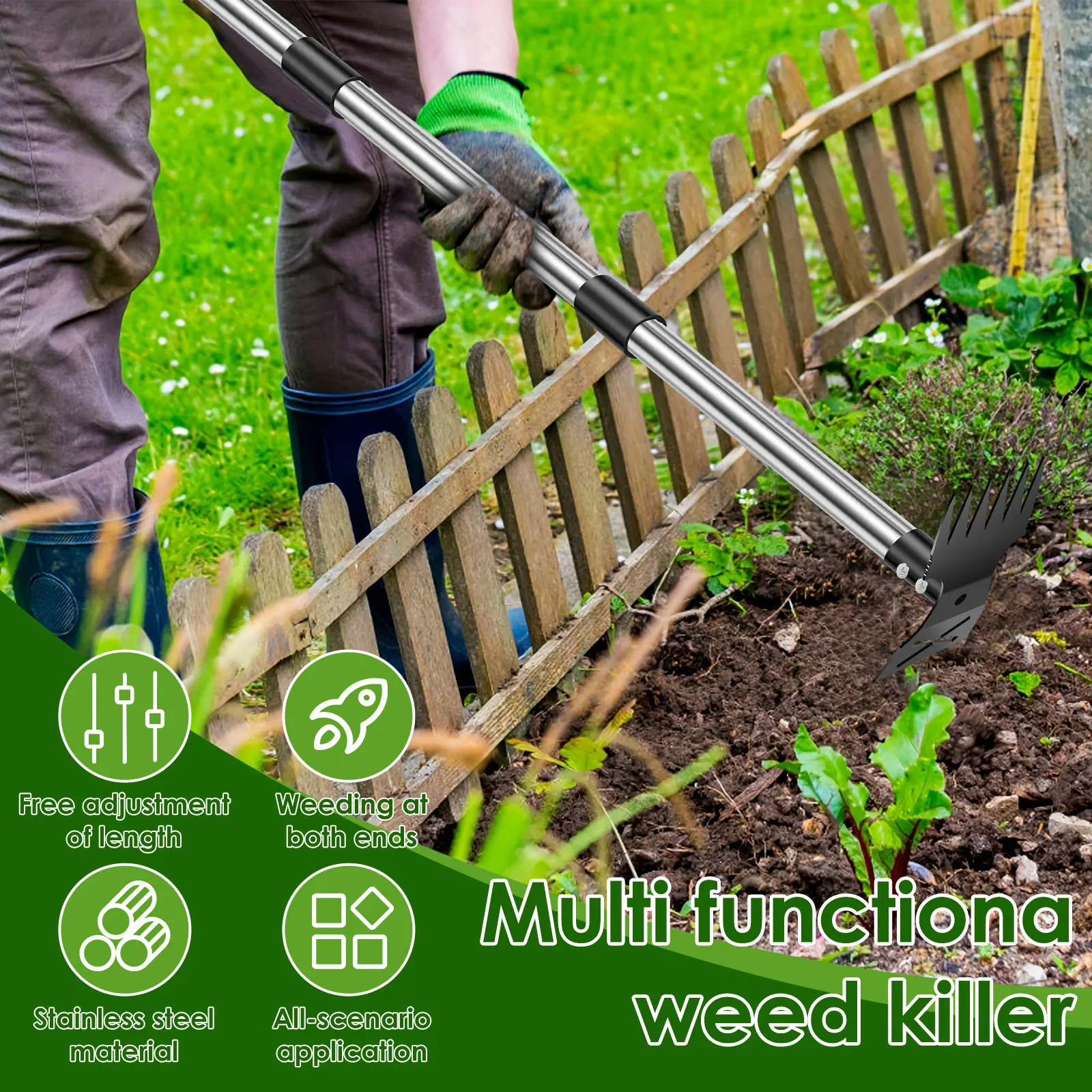 Garden Thatch Rake Stainless S - مراجعة Gardening Tools To Remove Grass وسعره