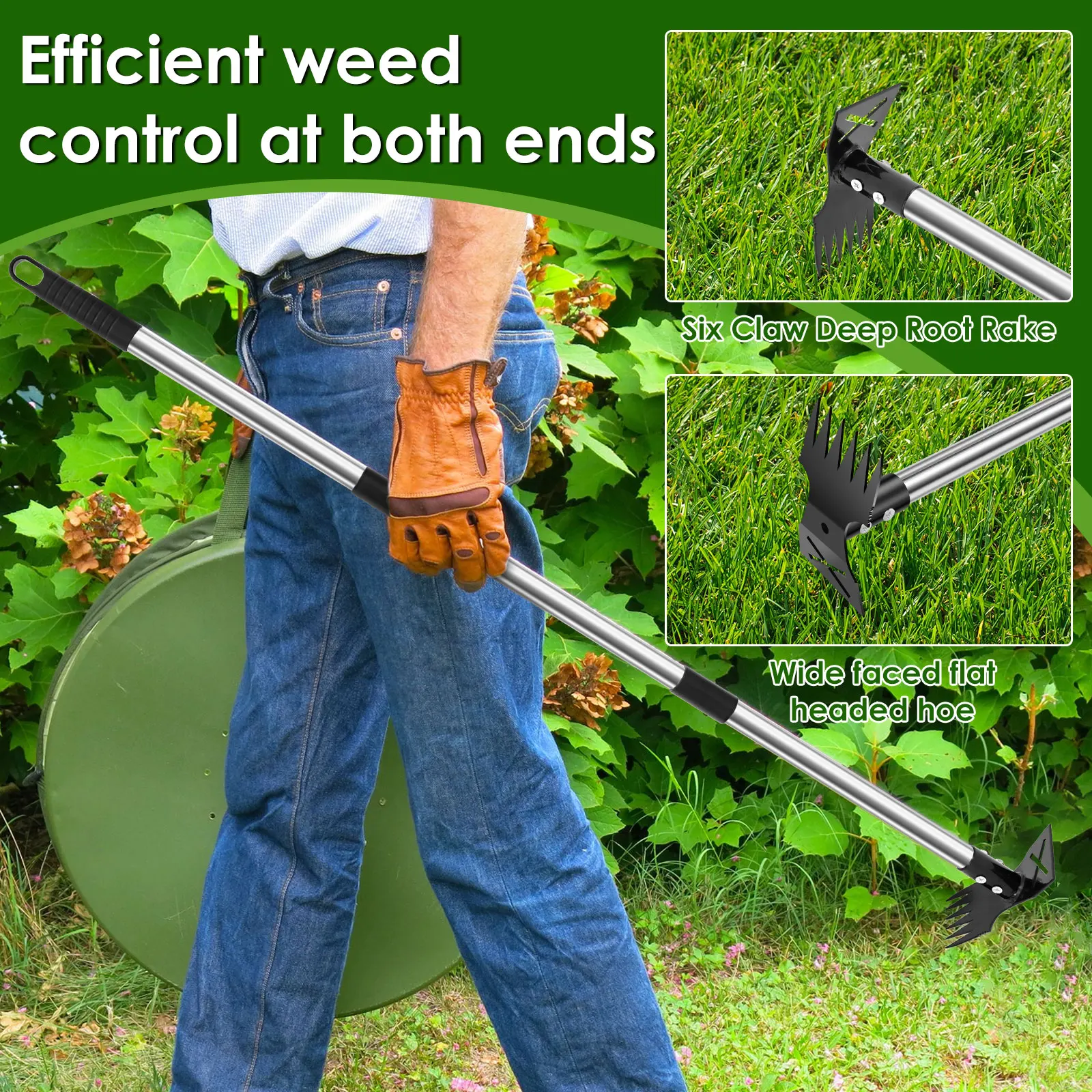 Garden Thatch Rake Stainless S - مراجعة Gardening Tools To Remove Grass وسعره