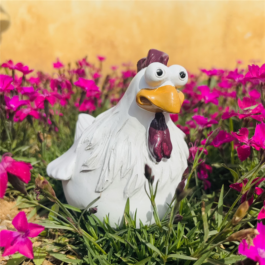 Funny Chicken Fence Decor Stat - مراجعة Gardening Tools Store وسعره