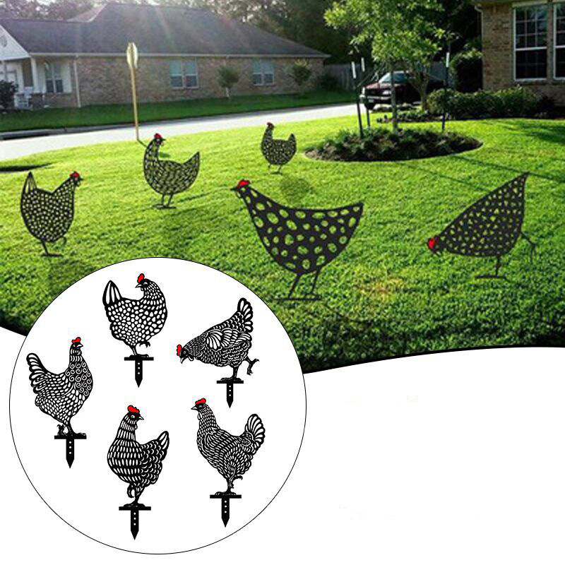1Pc Yard Chicken Decor Ornamen - مراجعة Gardening Tools Store وسعره