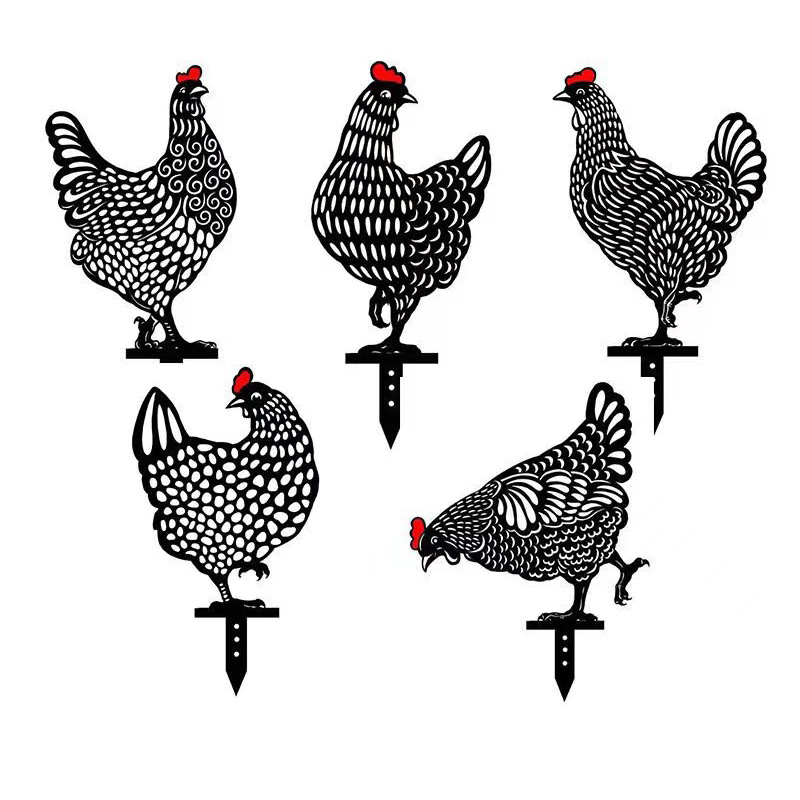 1Pc Yard Chicken Decor Ornamen - مراجعة Gardening Tools Store وسعره