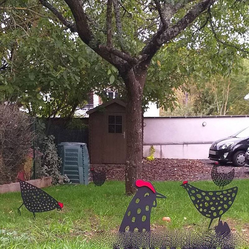 1Pc Yard Chicken Decor Ornamen - مراجعة Gardening Tools Store وسعره