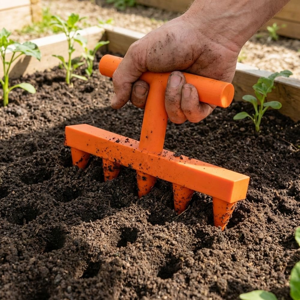 Durable Plastic Soil Hole Dril - مراجعة Garden Row Marker وسعره