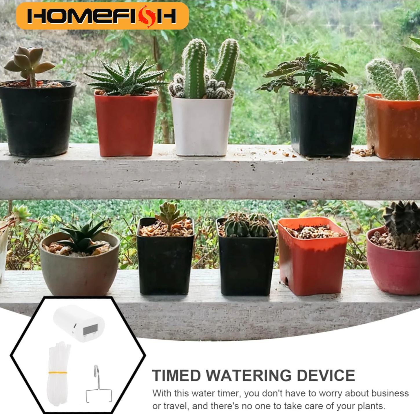 HOMEFISH Automatic Plant Flowe - مراجعة Gardening Tools For Beginners وسعره