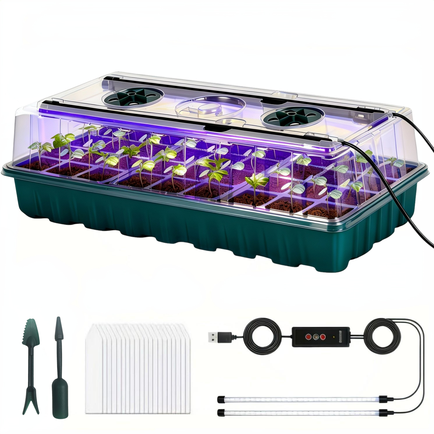 36-Cell Seed Starter Tray w/ G - مراجعة Seed Starter Trays وسعره