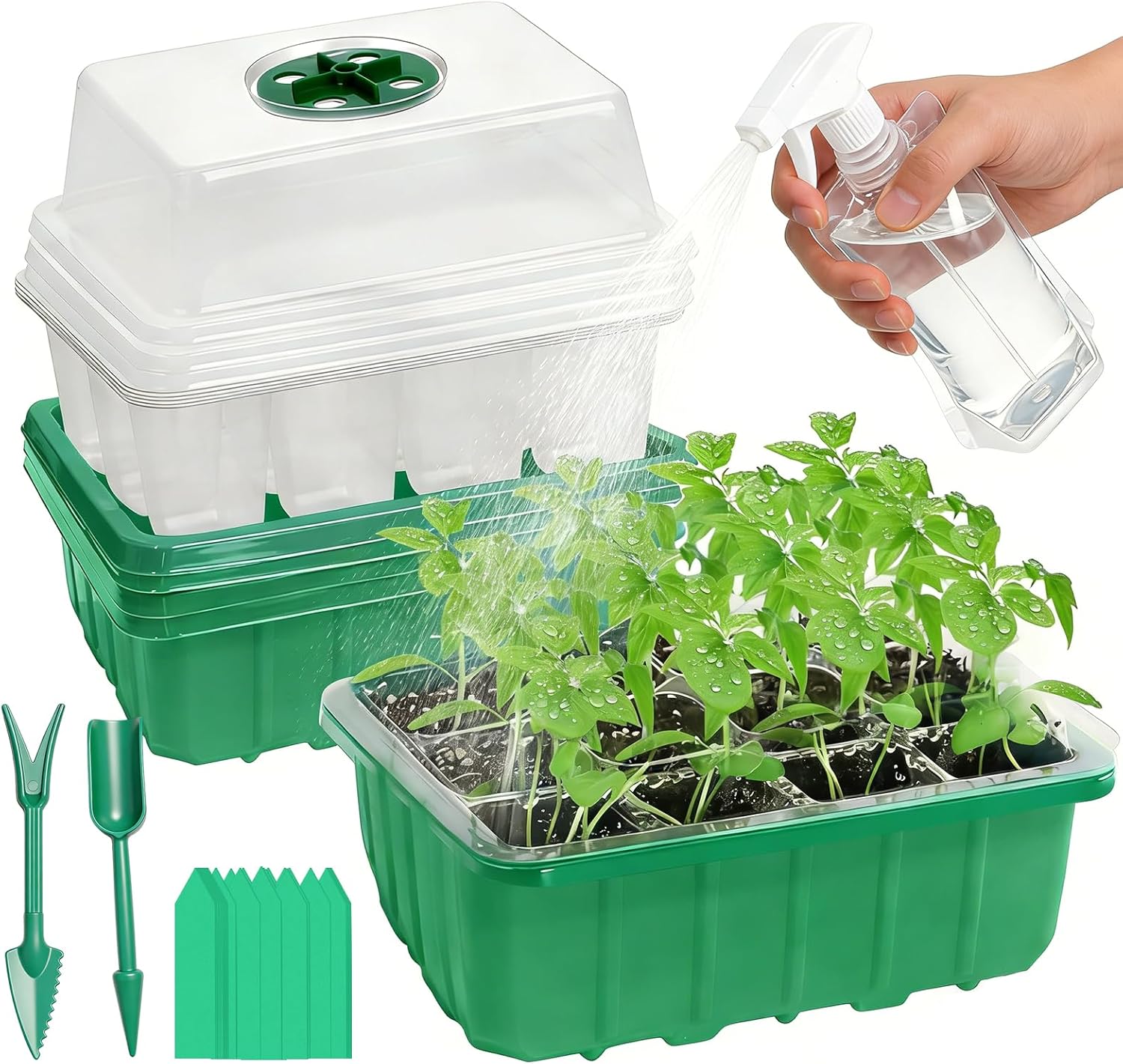 5-Pack Seed Starter Tray Kit w - مراجعة Seed Starter Trays وسعره