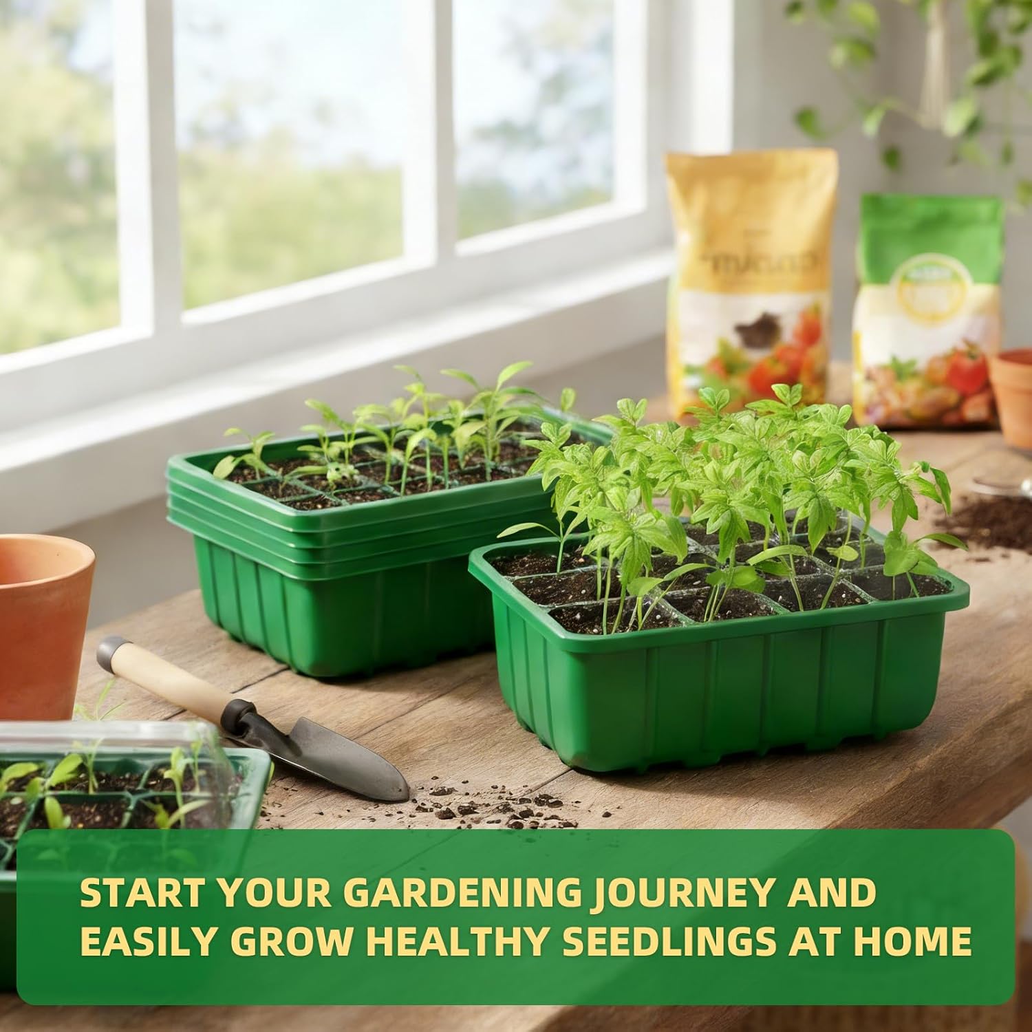 5-Pack Seed Starter Tray Kit w - مراجعة Seed Starter Trays وسعره