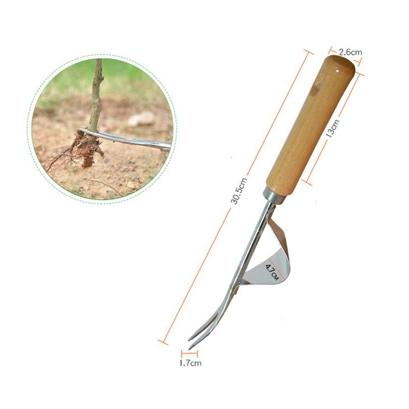 Steel Root Extractor Wooden Ha - مراجعة Gardening Tools To Remove Grass وسعره