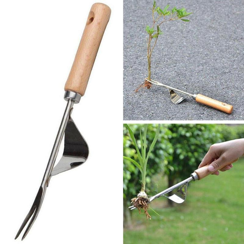 Steel Root Extractor Wooden Ha - مراجعة Gardening Tools To Remove Grass وسعره