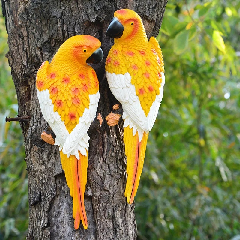 Simulation Resin Parrot Statue - مراجعة Gardening Tools Store وسعره