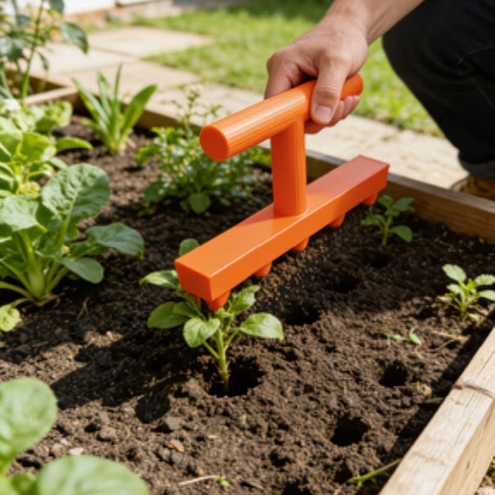 Plastic Soil Hole Drilling Too - مراجعة Garden Row Marker وسعره