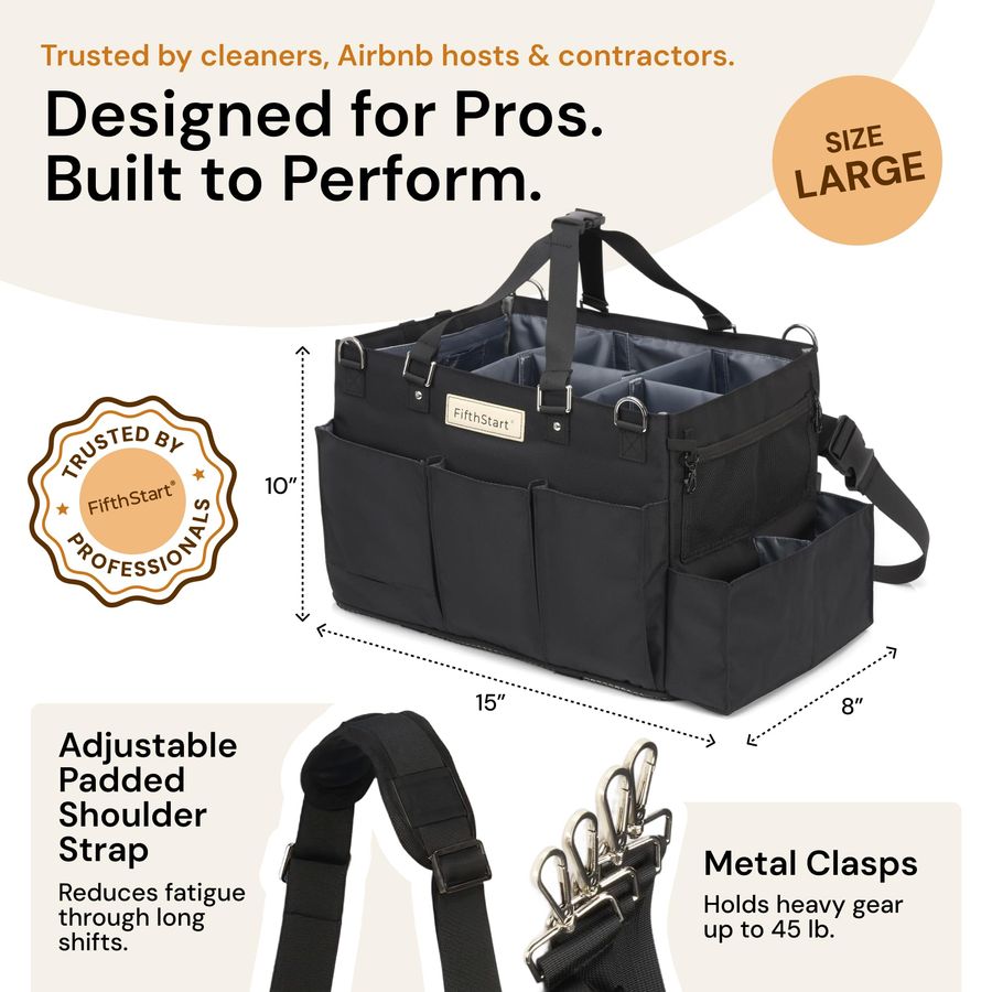 Multiuse Cleaning Caddy w Wais - مراجعة Gardening Tools Bag وسعره