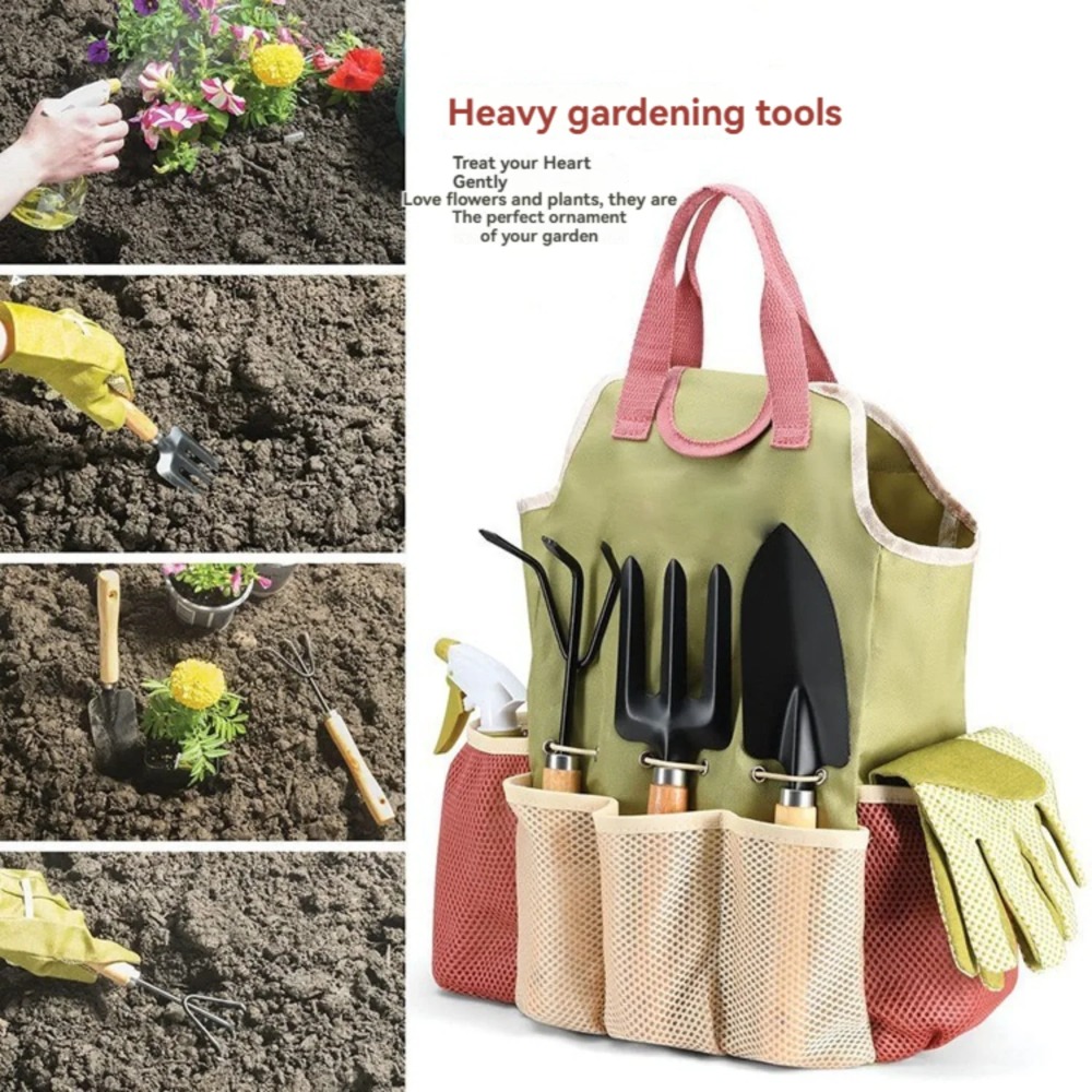9-piece Complete Garden Tools  - مراجعة Gardening Tools Bag وسعره
