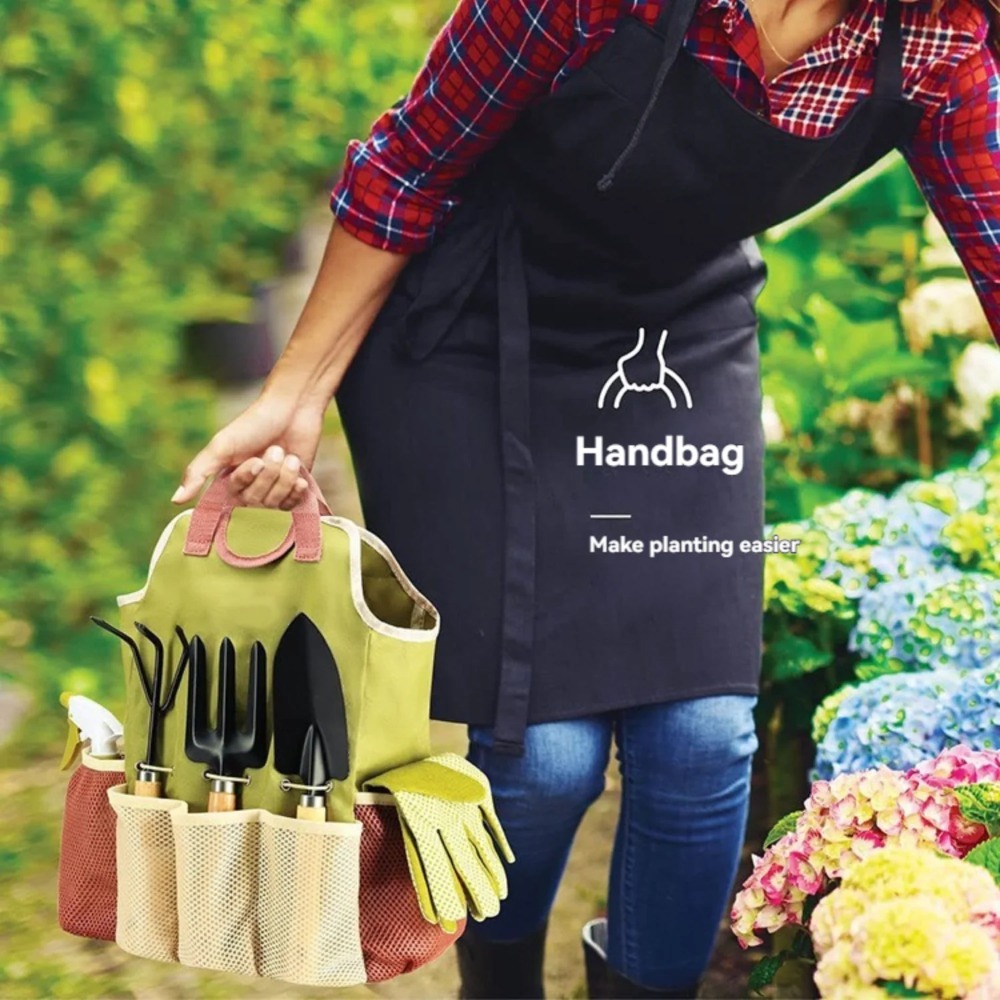 9-piece Complete Garden Tools  - مراجعة Gardening Tools Bag وسعره