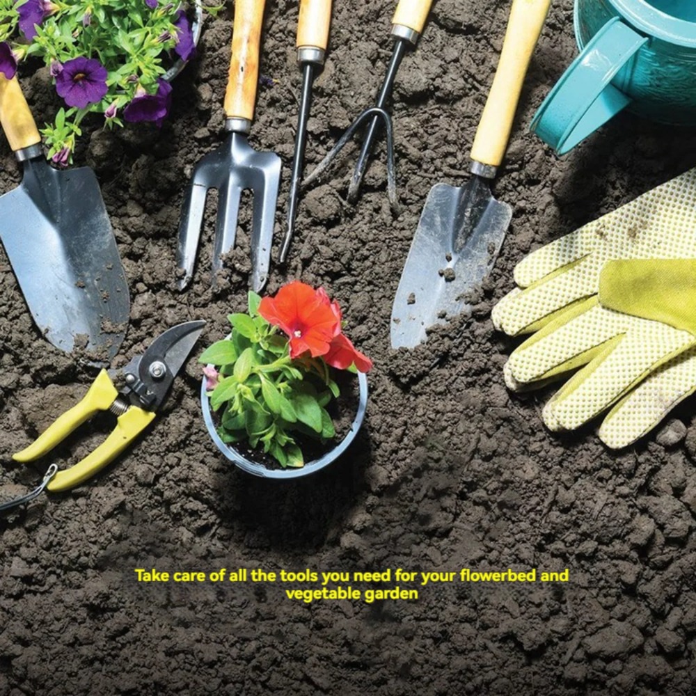 9-piece Complete Garden Tools  - مراجعة Gardening Tools Bag وسعره
