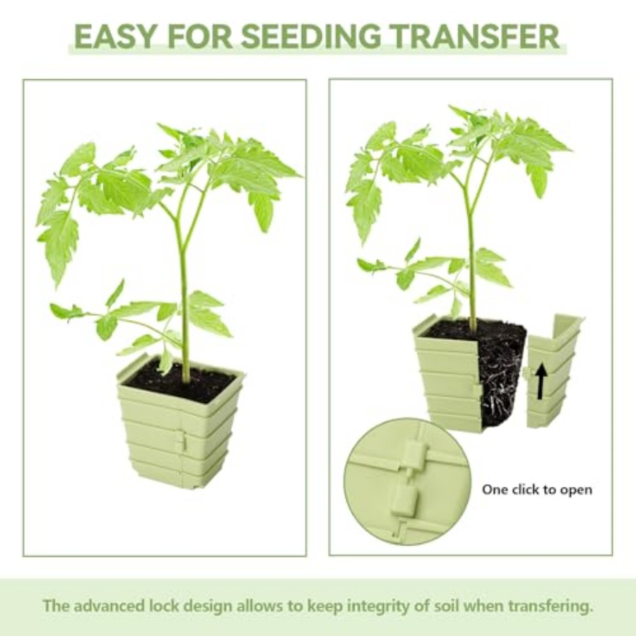 Side-Open Seed Starter Tray 8- - مراجعة Seed Starter Trays وسعره