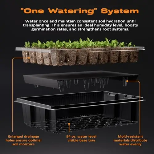 80-Cell Self-Watering Seed Sta - مراجعة Seed Starter Trays وسعره