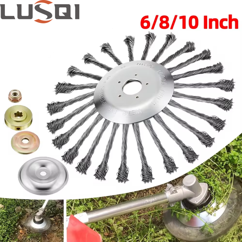 LUSQI 6/8/10 Inch Steel Wire W - مراجعة Gardening Tools To Remove Grass وسعره