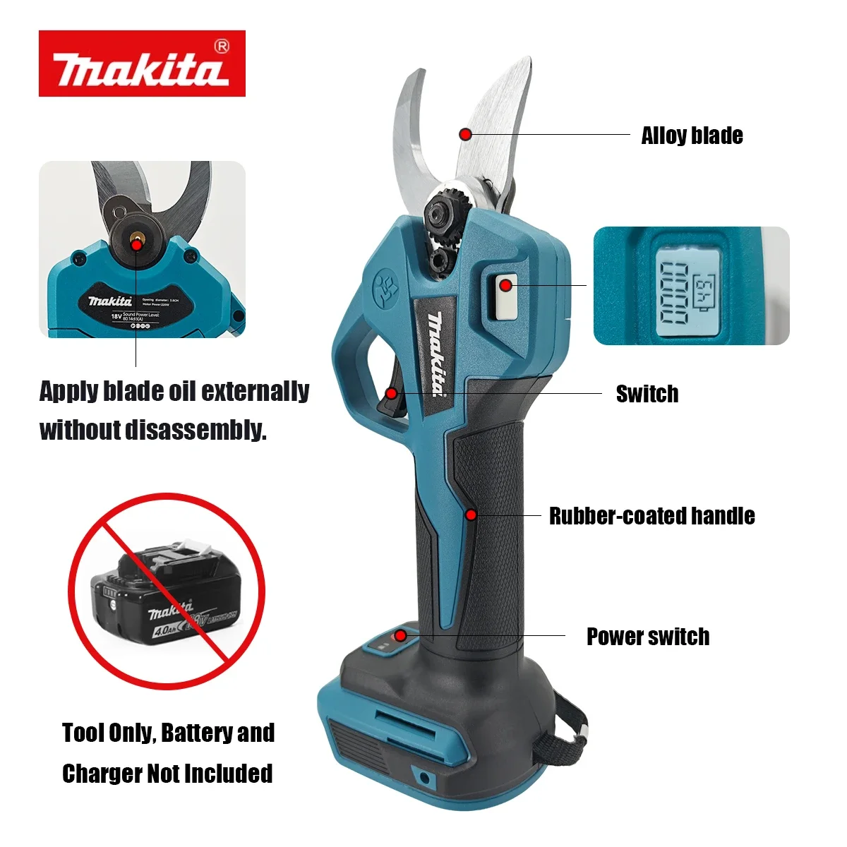 Makita Brushless Electric Prun - مراجعة Gardening Tools Basic وسعره