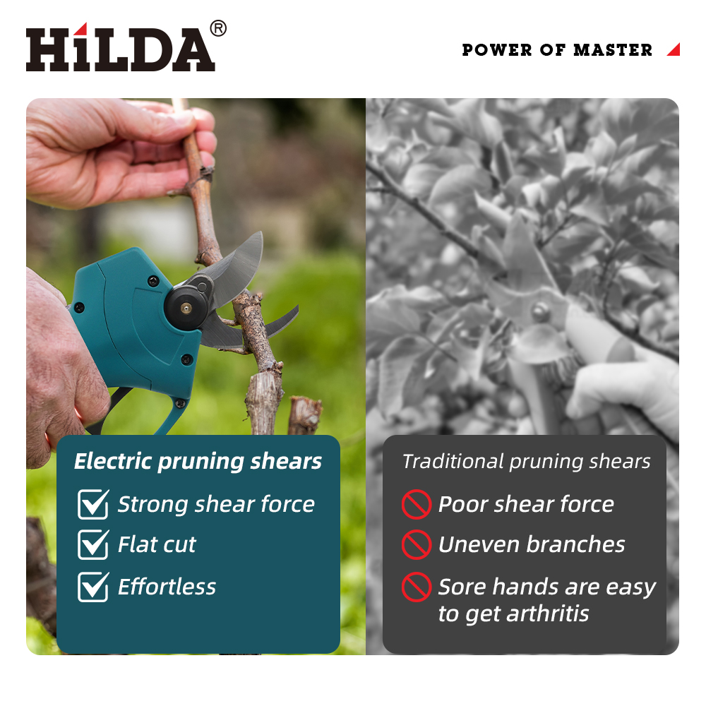 HILDA 18V Brushless Cordless E - مراجعة Gardening Tools Basic وسعره