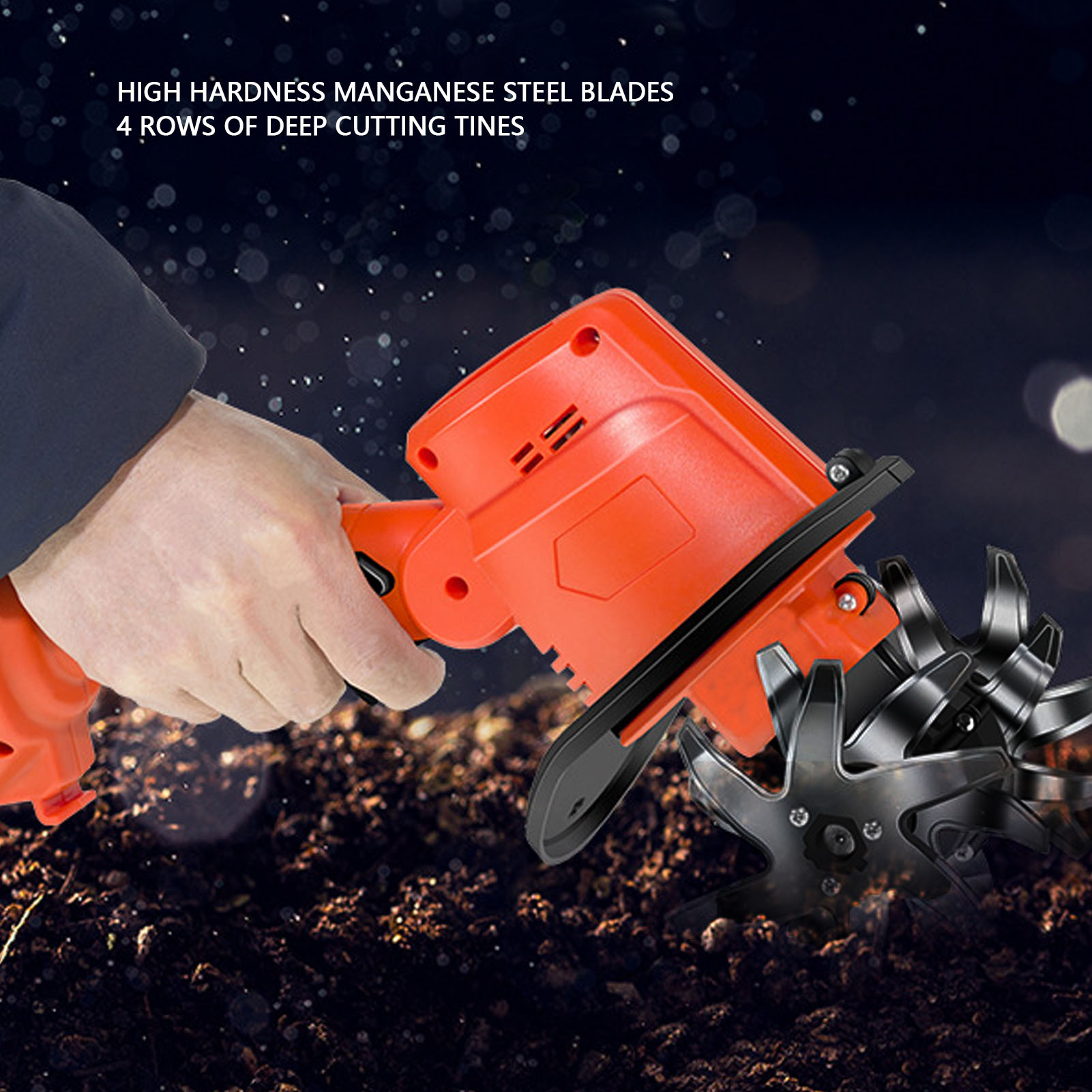 Mini Electric Tiller 1500mAh L - مراجعة Gardening Tools Brands وسعره