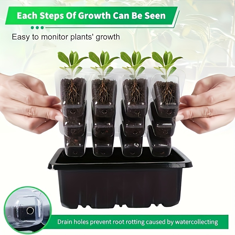 1/2/3-Pack 12/24/36-Cell Seed  - مراجعة Seed Starter Trays وسعره