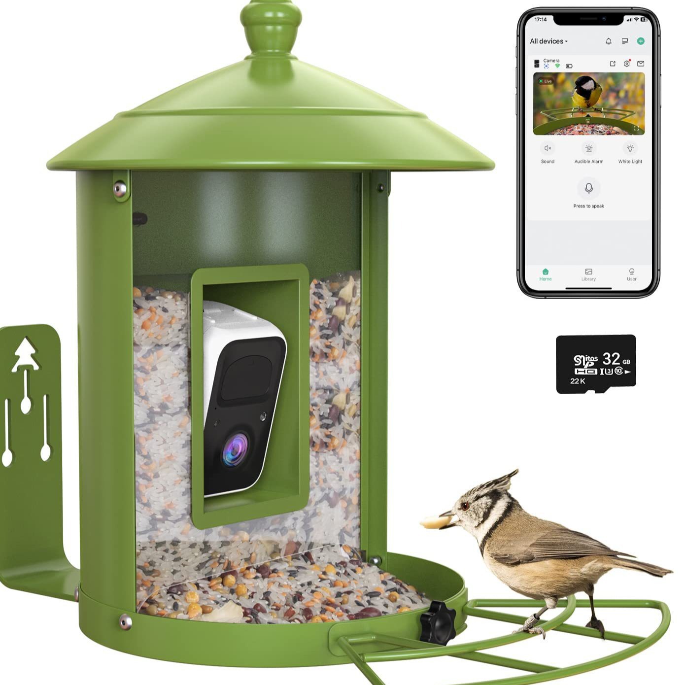 AI intelligent bird feeder wit - مراجعة Gardening Tools Definition وسعره