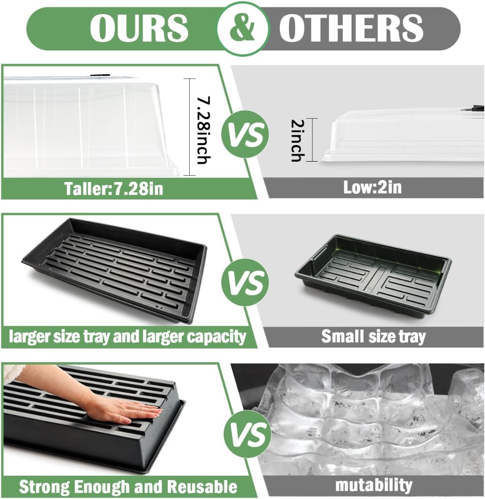 1020 Plant Tray with Tall 7.3