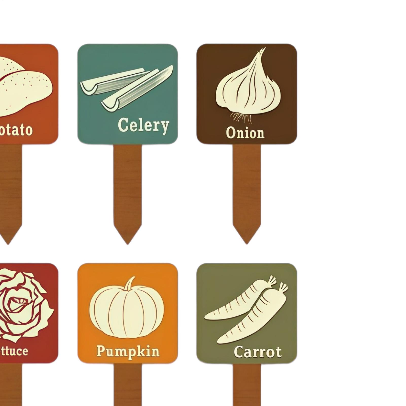 Vegetable Garden Signs 15 Piec - مراجعة Garden Row Marker وسعره